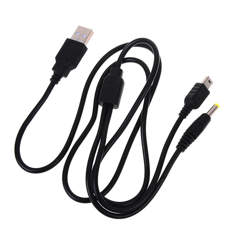 2 in 1 USB Charger Cable For PSP 1000 2000 3000 Charging Transfer Data Power Cord For Sony PSP 2000 Power Cable Game Accessory