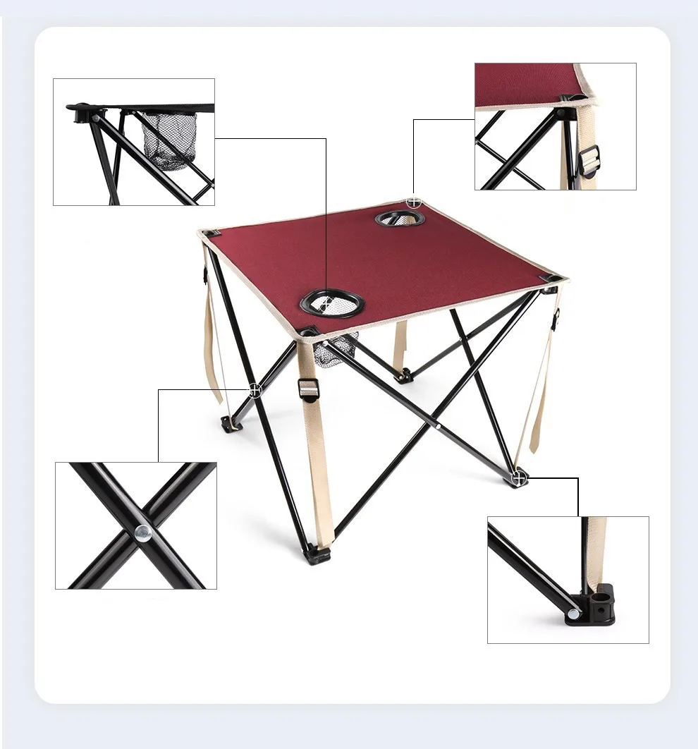 Mydays Outdoor Lightweight Hot Sale Portable Adjustable Beach Outdoor Camping Table Chair Set for Picnic Activities