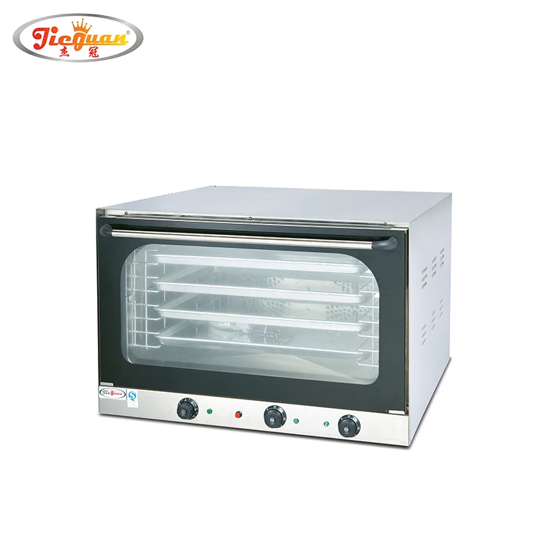 Commercial use stainless steel perspective convection bakery oven/China hot air 4 tray industrial convection oven