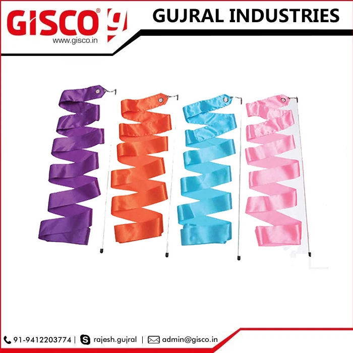 Ритмические красочные гимнастические ленты