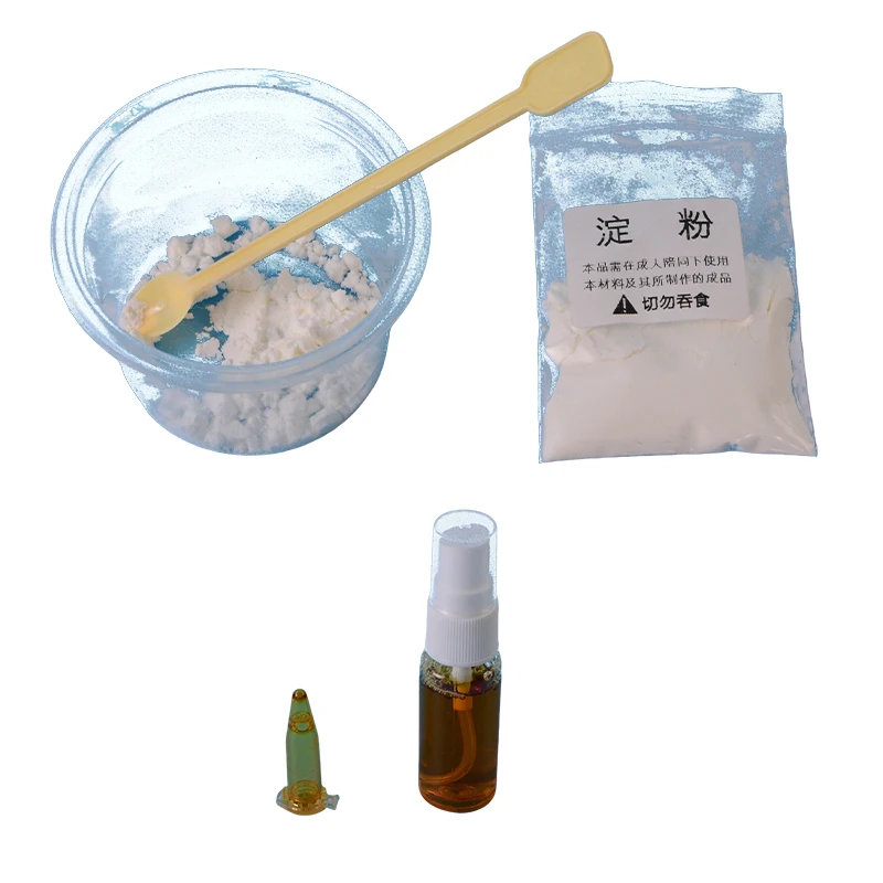 Starch reacts with iodine in early childhood education learning toys chemistry science kits