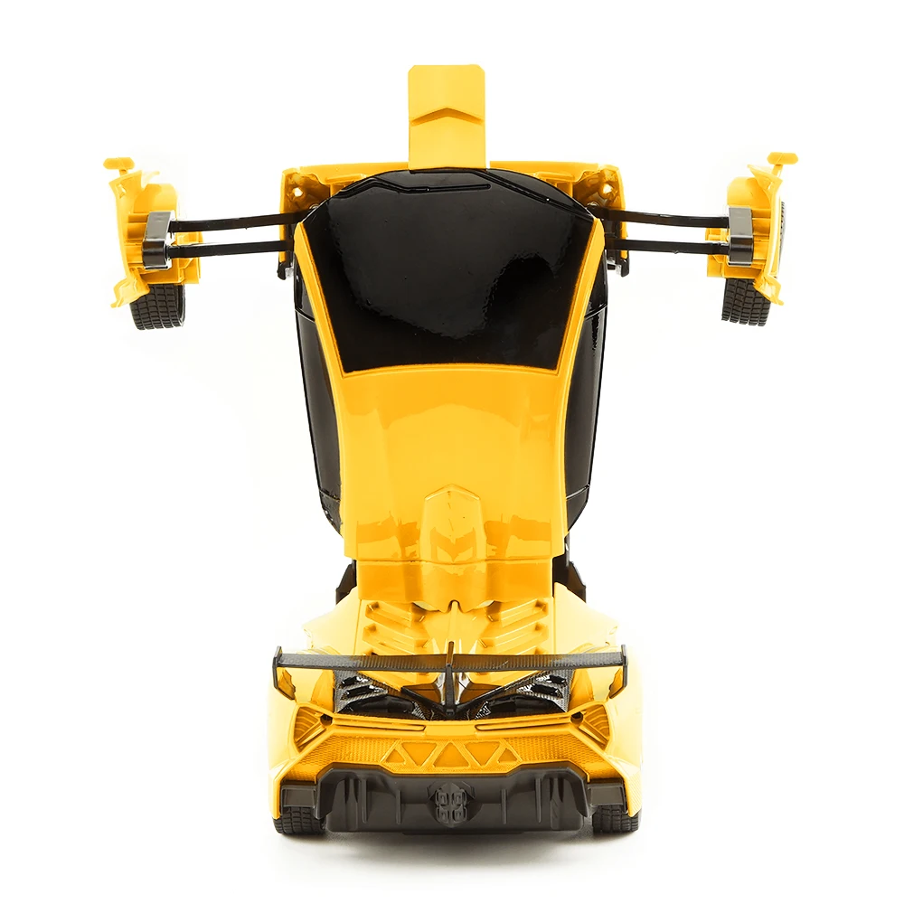 Remote Control Car Transforming Robot RC Hobby Toy Cars 2. 4GHz 1/18 Scale Electric Model Vehicle with LED Lightning