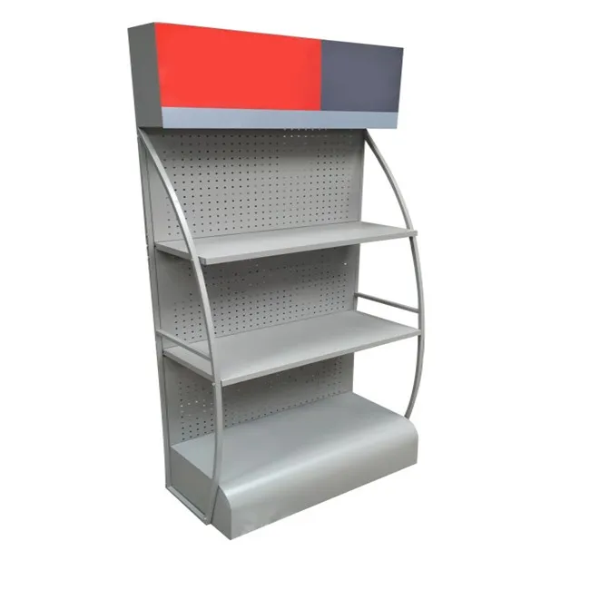 High bearing capacity metal motor oil display stand automobile oil display shelf lubricants display rack