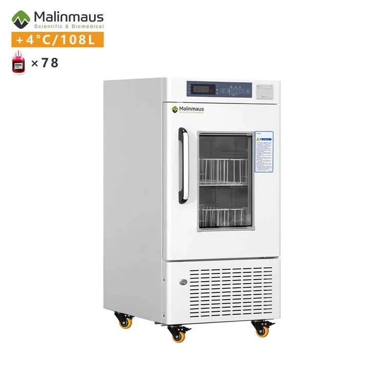 Malinmaus 108L 4 Degree 4C medical hospital  use Blood Storage Blood Bank Refrigerator