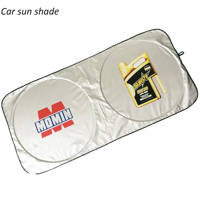 High quality customized nylon car window sun shade  silver polyester car window sunshade
