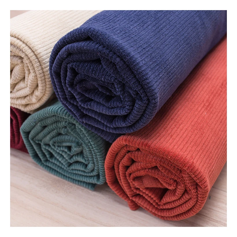 High Quality Durable Using Various 14W 100% Cotton Colorful Corduroy Fabrics