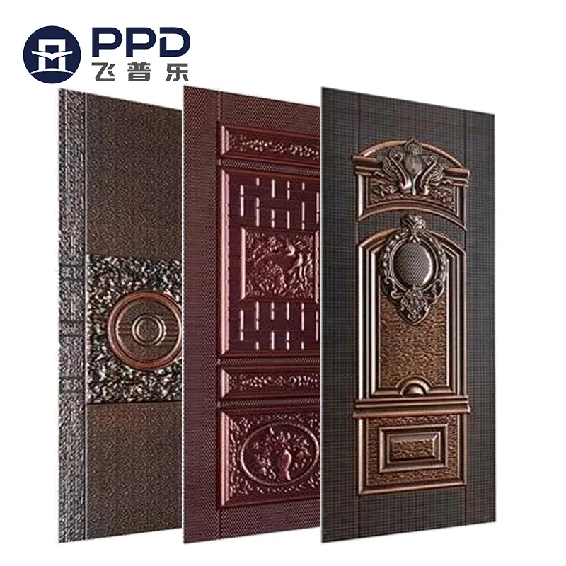 Latest Designs Mental Steel Door Skin Stamped Panel Cold Rolled Steel Sheet