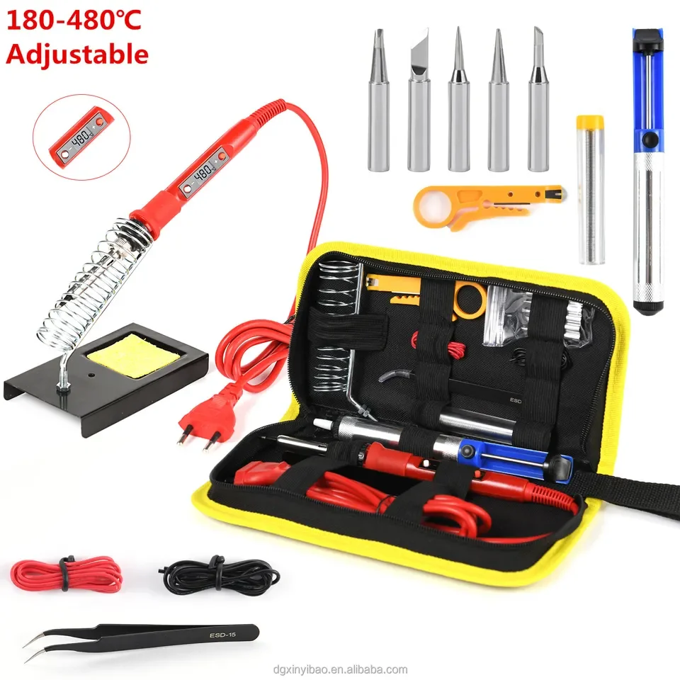 Electric Soldering Irons Kit temperature Regulating electric Iron 80W high power Soldering iron kit for mobile repairing