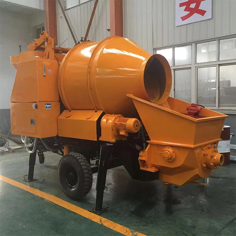High quality Portable Concrete Mixer Pump Truck Mounted Small Concrete Mixer Pump