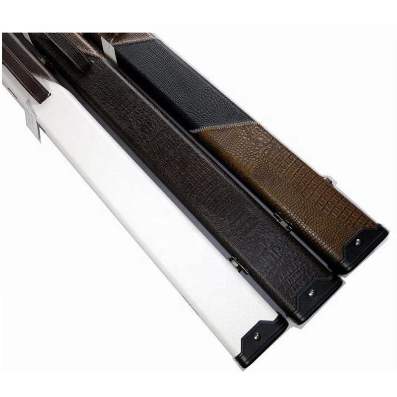 PU Leather Wooden 3/4 Cue Cases Billiards Snooker Cue Case