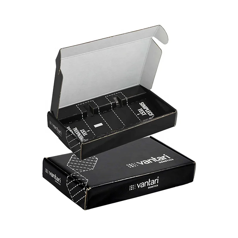 Custom Corrugated Paper Ecommerce Postal Shipping Box Packing Delivery Adhesive Tear Strip Mailer Packaging Box with Custom Logo