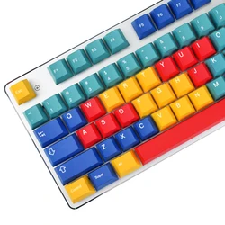 123 keys Panel Keycaps Colorful PBT Cherry Profile Dye Sublimation Keycap for Gateron Kailh Cherry MX Switch Keyboard