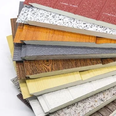 Водонепроницаемая теплоизоляция и украшение встроенная панель Полиуретановые Сэндвич-Панели металлическая резная доска внешняя настенная