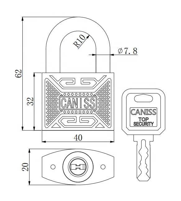 Durable Zinc Alloy Security Key Code Lock Cylinder Versatile File Cabinet and Door Lock for Entry Office Bathroom Glass Doors