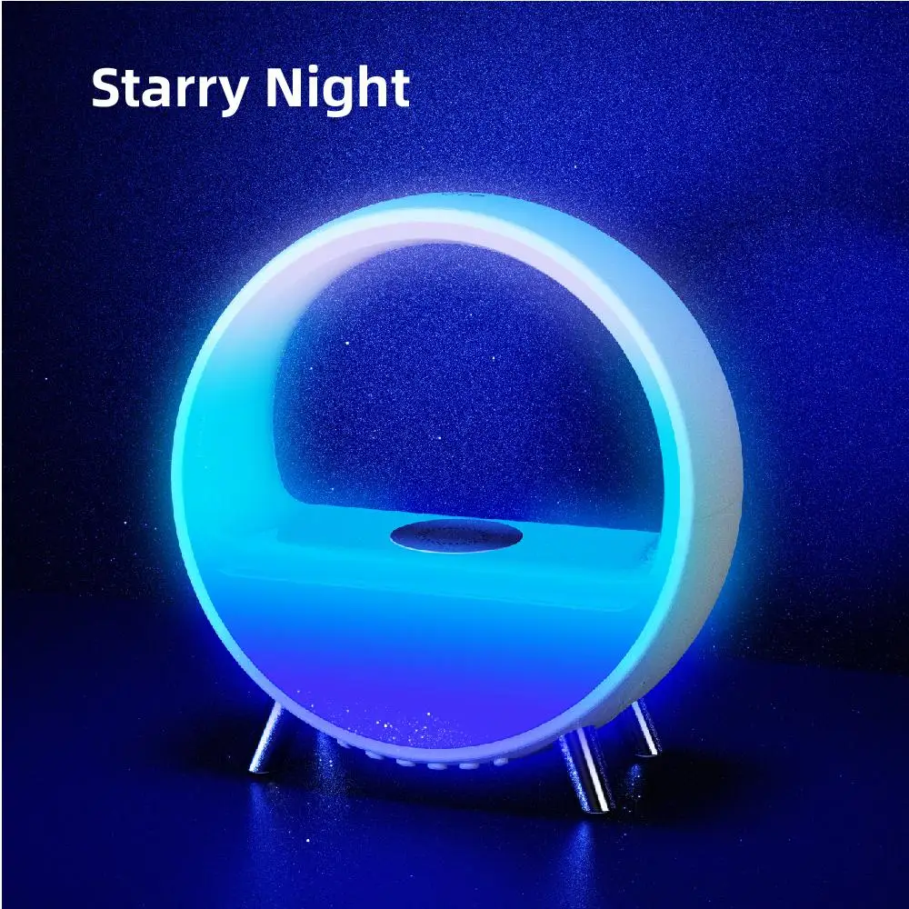 China Factory Supply Digital Multi-function Display Smart Sunrise Wake up Alarm Clock for Kids Adults
