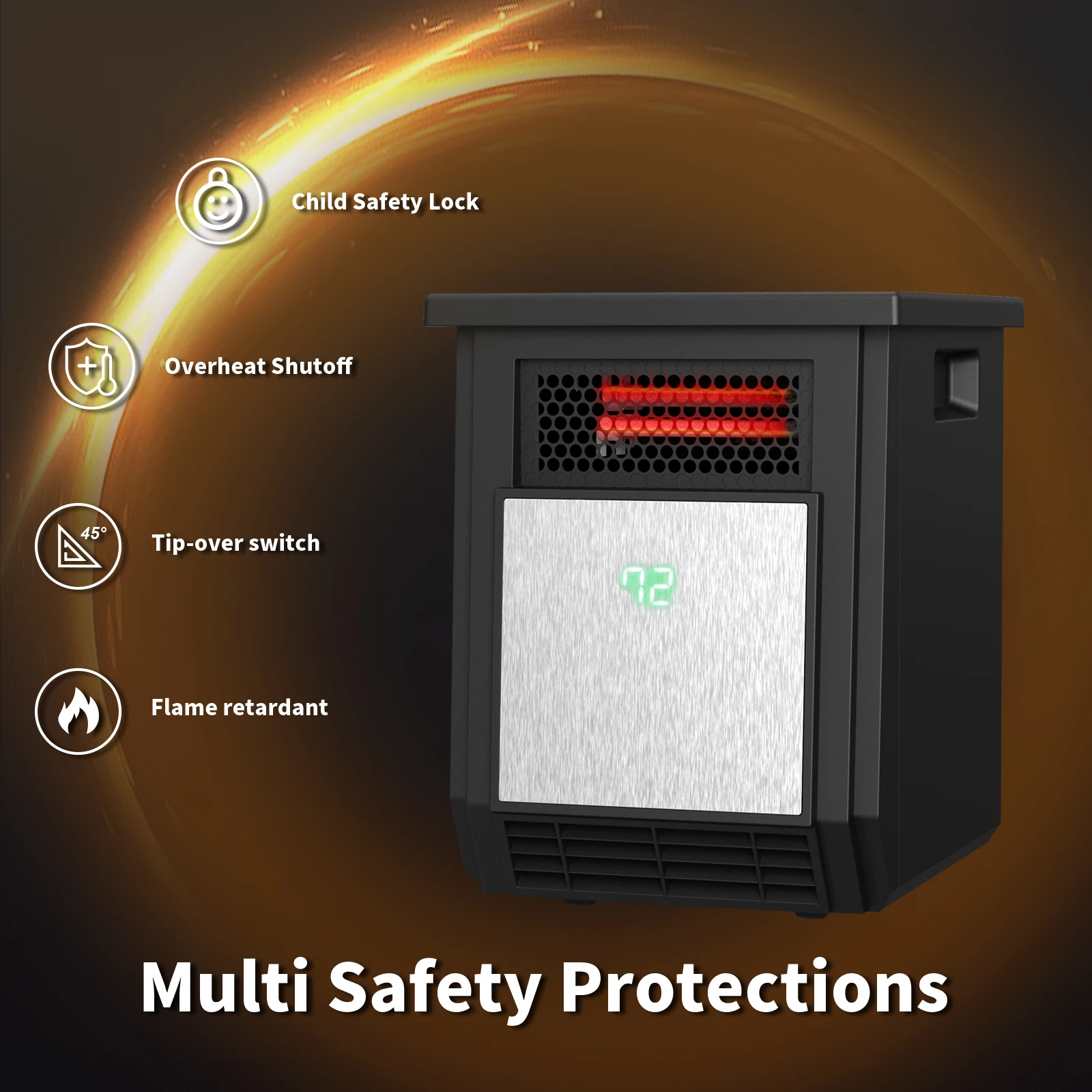CTUVus Инновационный перегрев 750w/1500w Автономный электрический нагреватель шкафа для дома и офиса