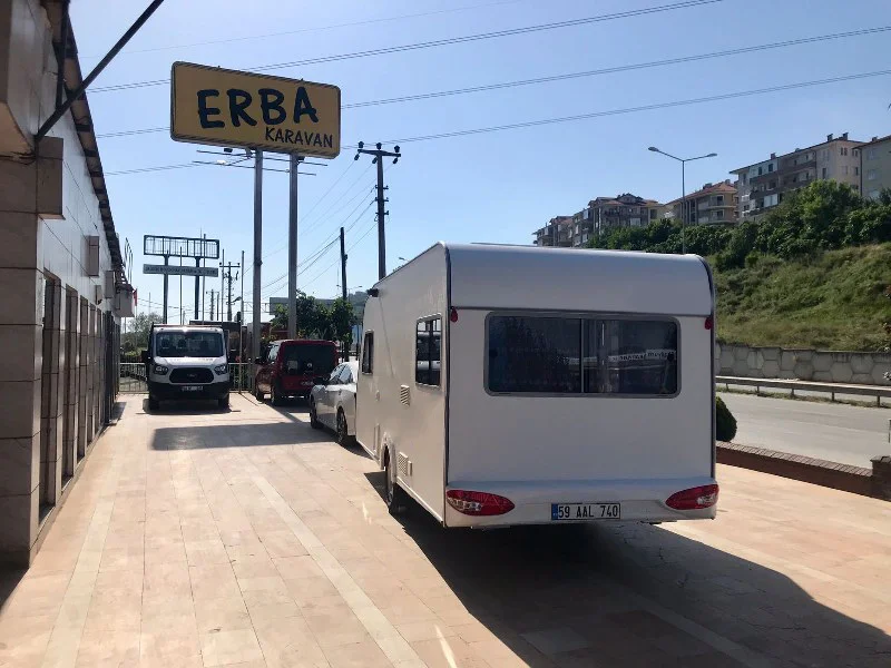 Ecocampor Hot Sale Camper Trailer Camping Trailer RV Caravan with Kitchen and Tent for sale