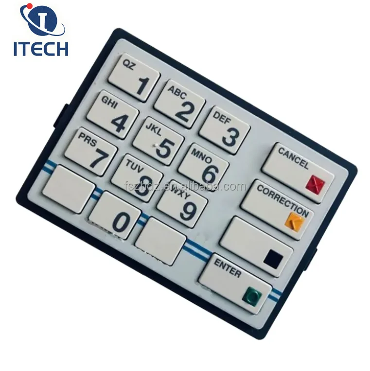 ATM Machine Spare Parts Diebold  Nixdorf Opteva EPP7 Keyboard Plastic Buttons 49249434000A 49-249434-000A