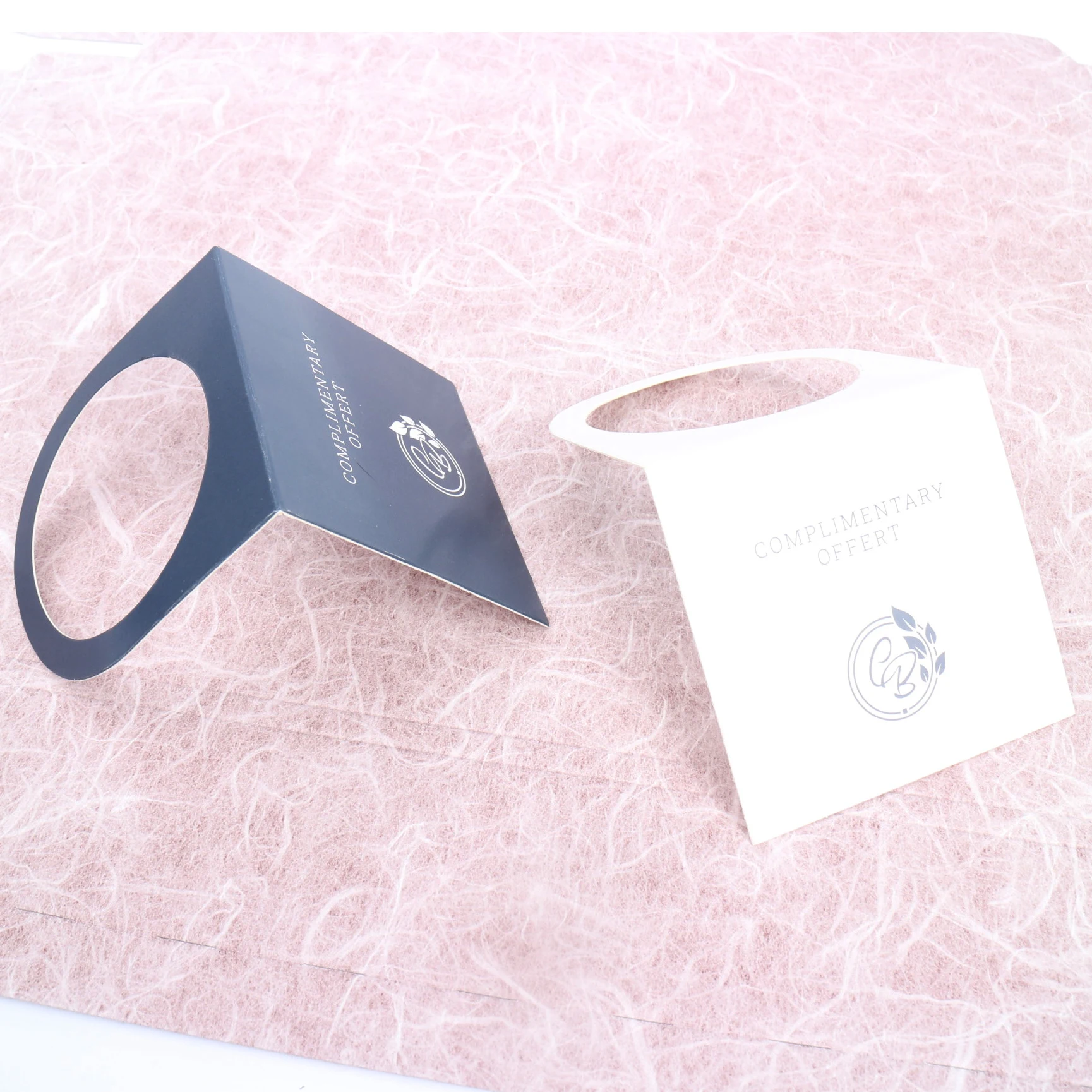 Paper Collar Label For Bottle Factory Wholesale  Logo Printed Textured Paper for Wines