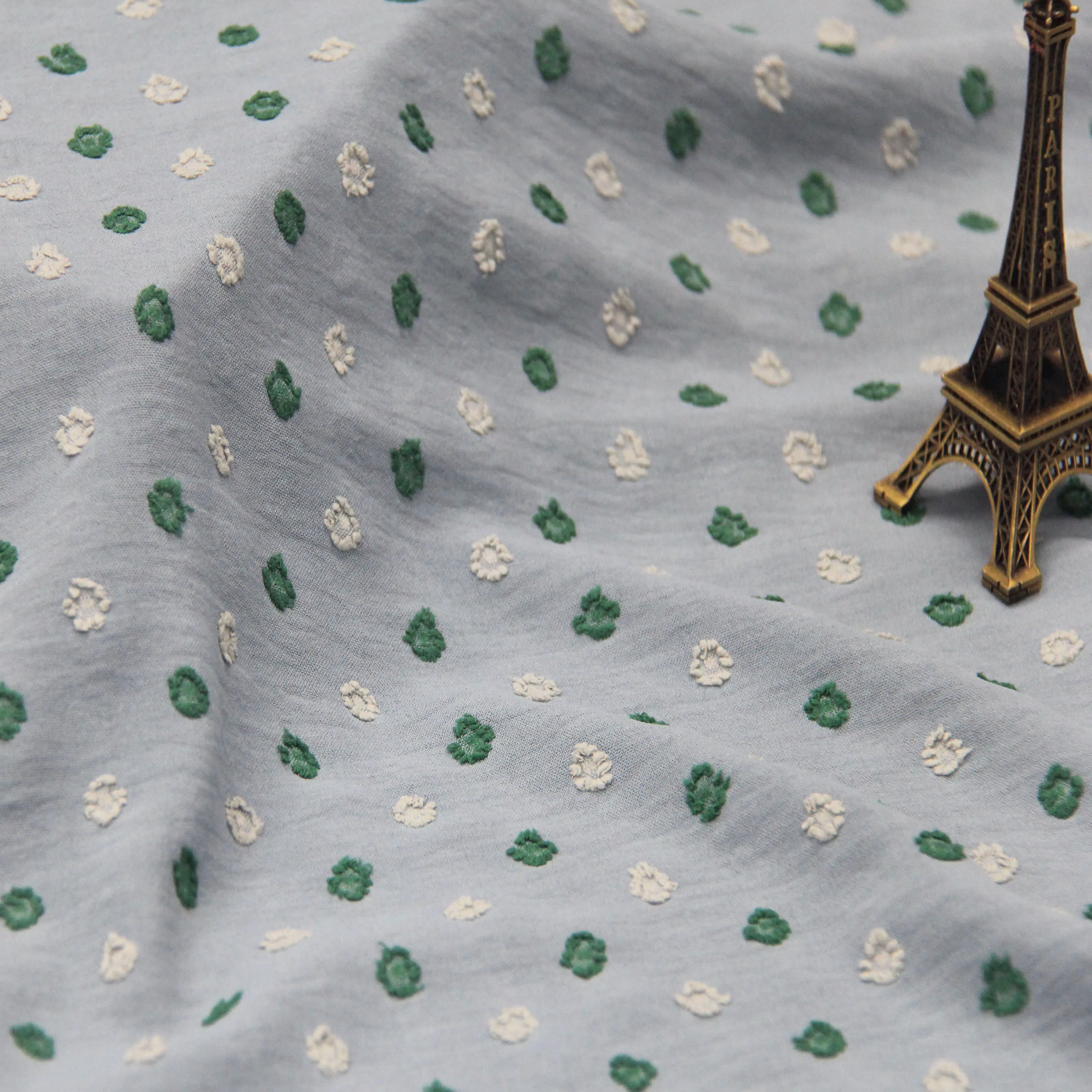 2022 new High Quality Dubai Cut Flower Plain Dyed Design Shirt 100 Polyester Soft Cey Chiffon Jacquard Dress Fabric muslim