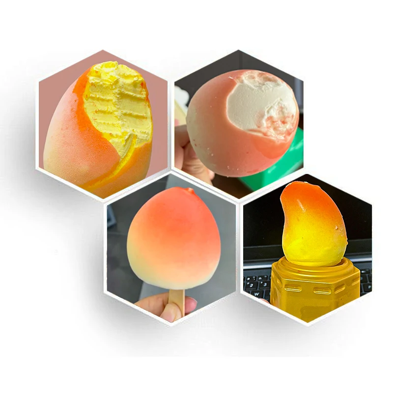 Wholesale Exotic Ice Cream 75g*12 Fruit Ice Cream Peach Mango Best Selling Ice Cream