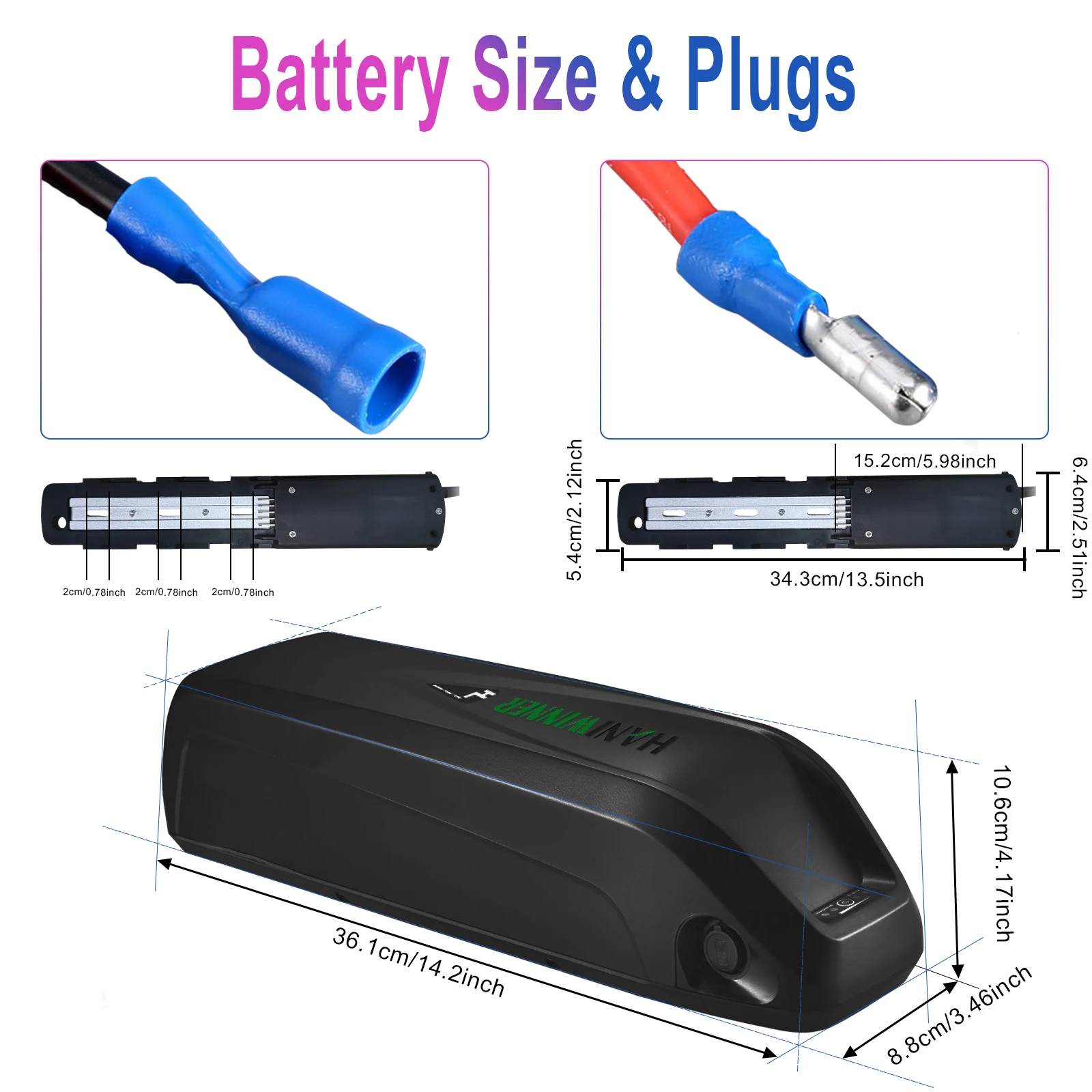 Eu Warehouse Hailong 48V 13Ah 36V 15Ah E Bike Battery Pack Ebike Battery Electric Bicycle Battery For Giant E-Bike