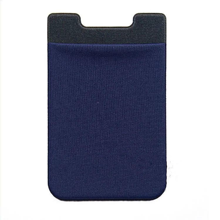 Removable and washable 3M adhesive sticker fabric card holder for cell iphone