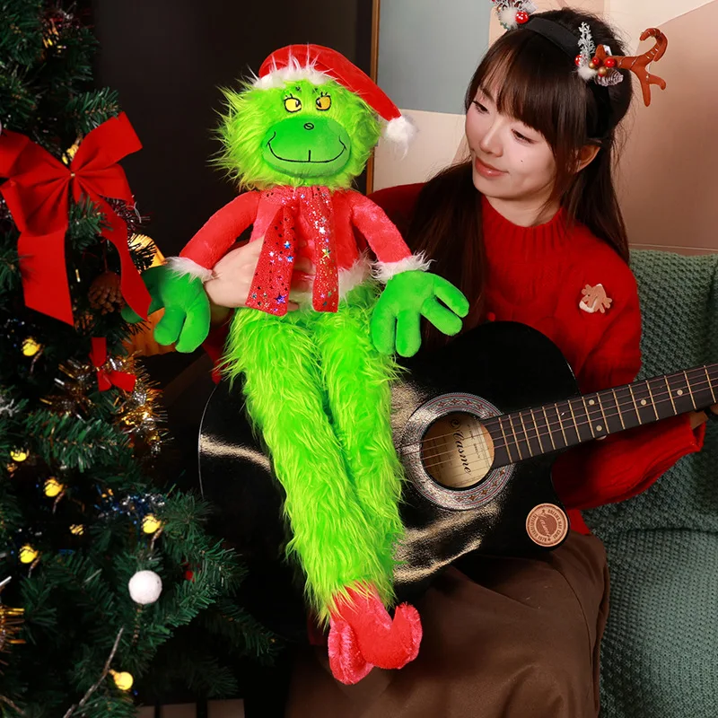Giant 80cm Super Soft Christmas Green Hair Monster Plush Toy Cute Dolls