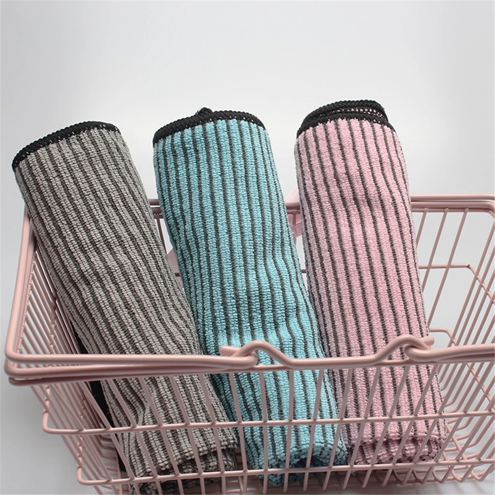 hot selling carbon fiber cleaning cloth colourful environmental kitchen glass cleaning duster cloth