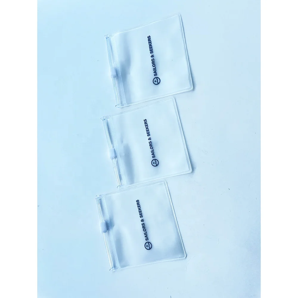 Небольшой матовый герметизирующий пакет с принтом логотипа на заказ пластиковый мешок молнии из ПВХ для упаковки ювелирных изделий