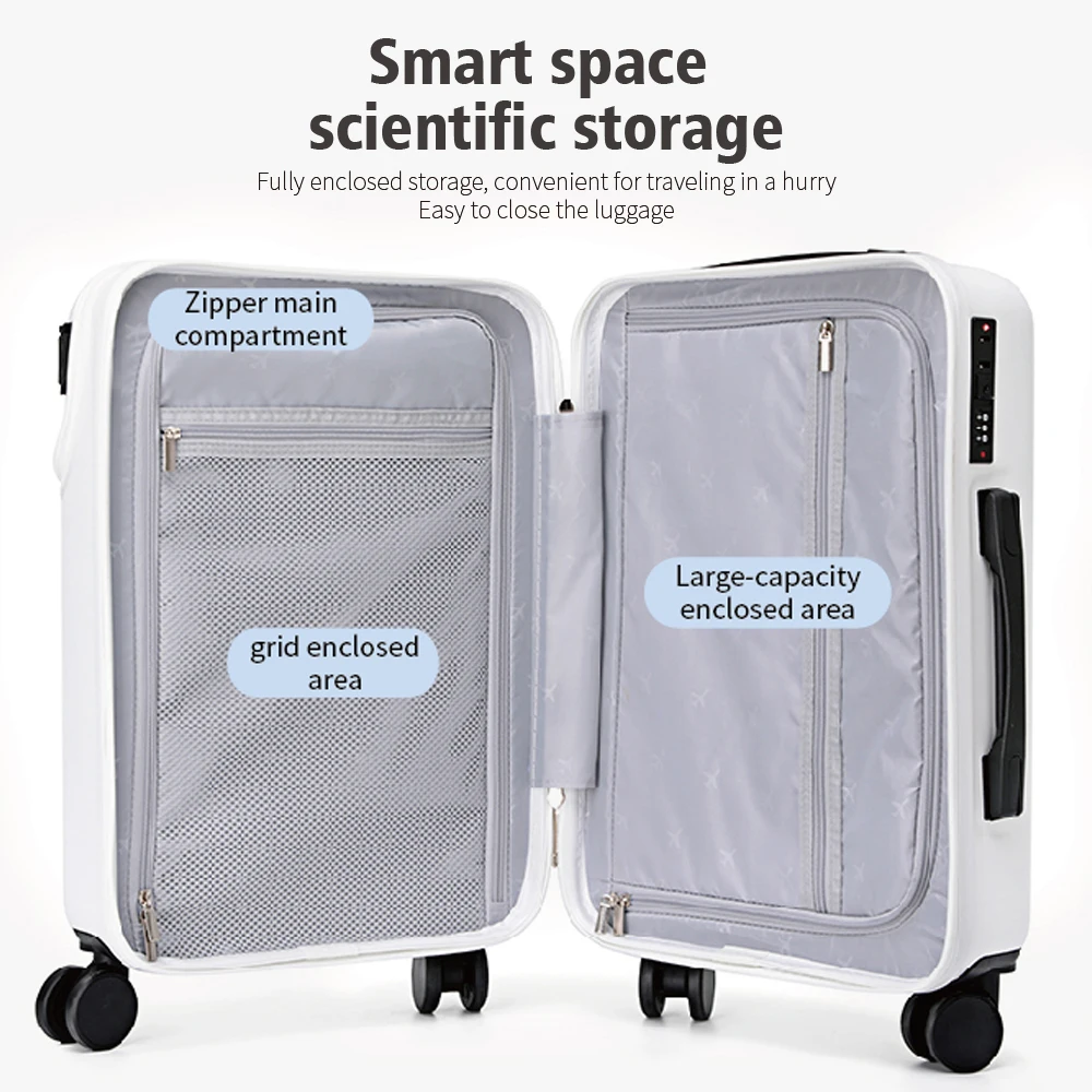 Lightweight Sale Multifunctional Business Cabin Suitcase With Laptop Compartment Eva Wheeled Anti Theft Luggage Set