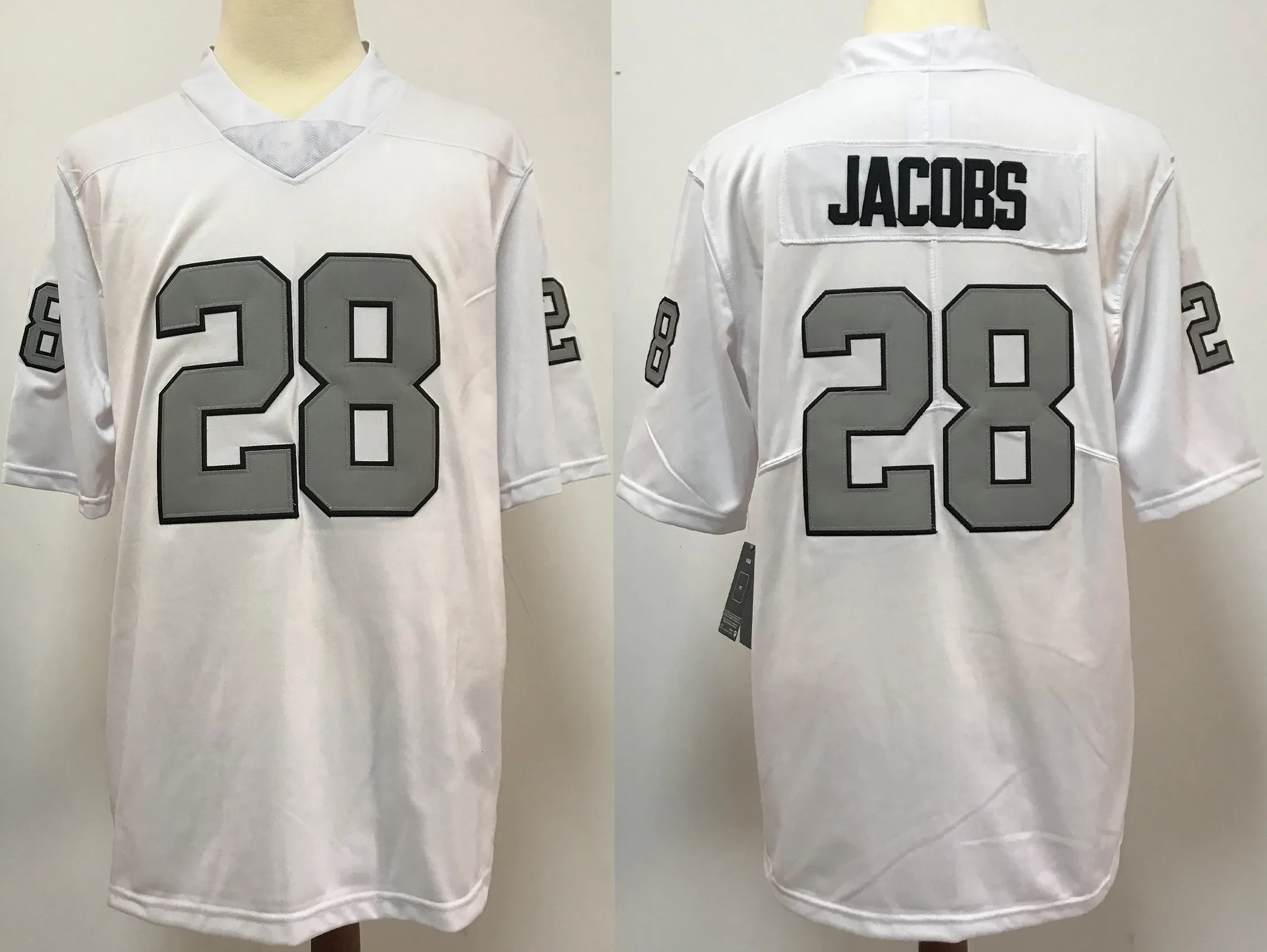 Wholesale Best Quality Custom Las Vegas Stitched American Football Jerseys 28 Jacobs 83 Waller 34#