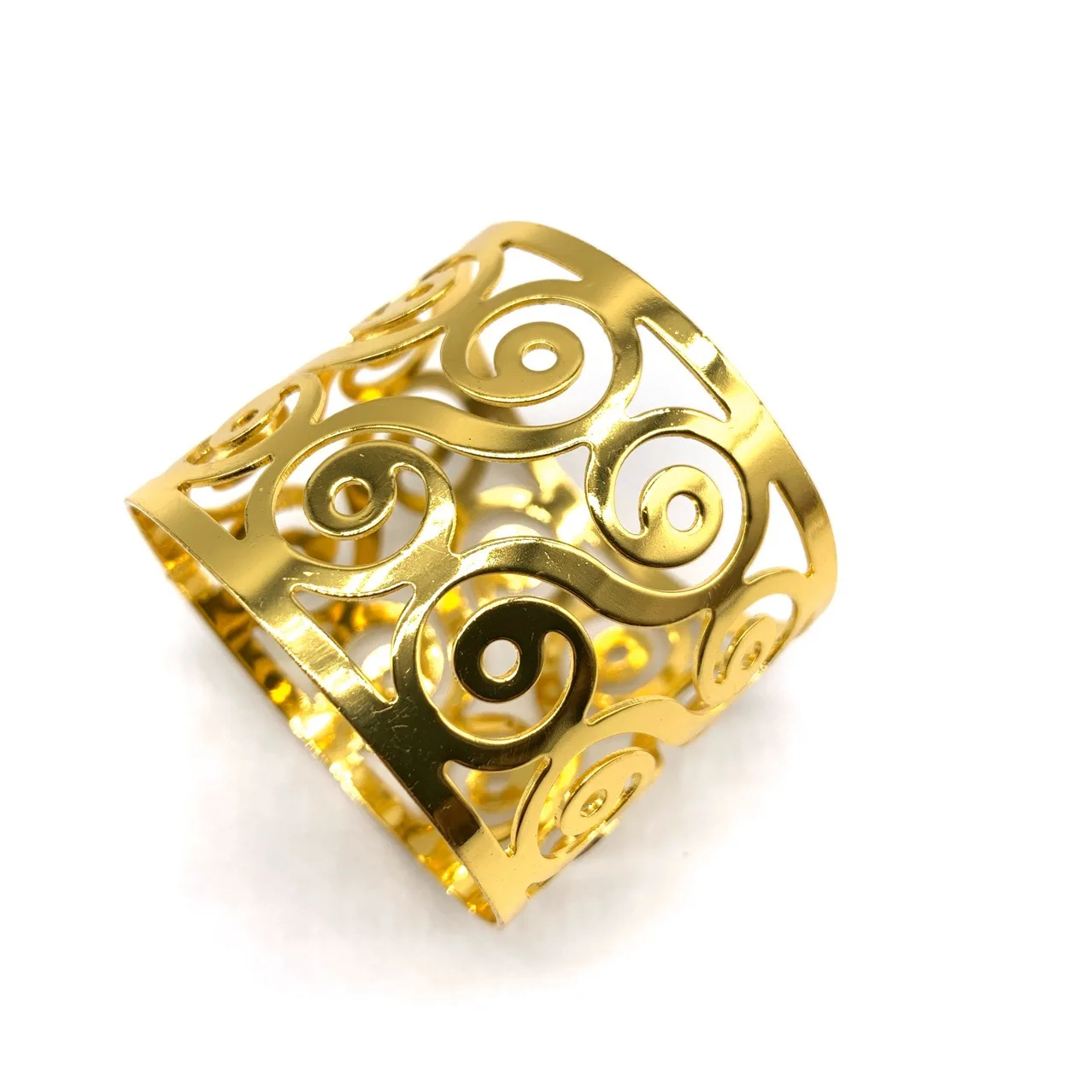 Hotel model room European food buckle napkin ring mouth napkin ring napkin buckle hollow S-shaped thread