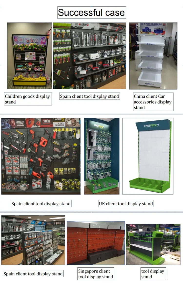 Metal Display Shelves For Covers Pegboard Indent Display Stand Slat Wall Stand Hardware Rack Tools Display Rack Hardware