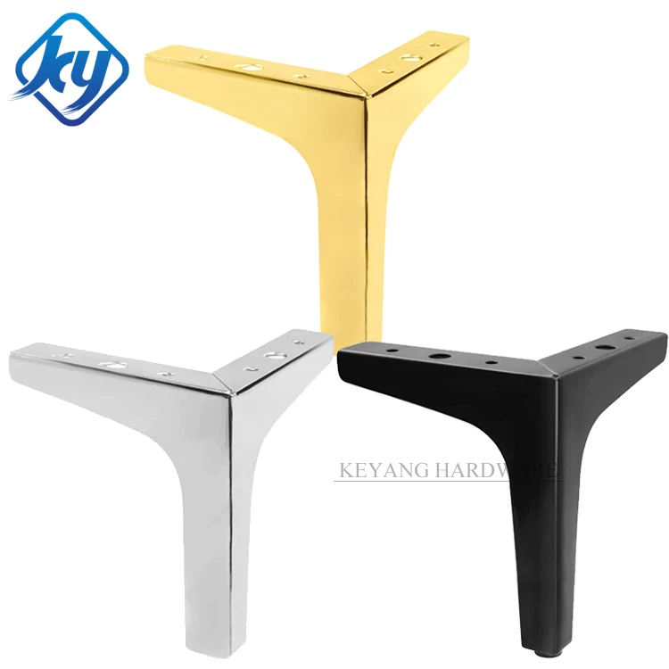 Chrome Gold Cast Iron Table Legs Replacement Sofa Legs Metal Sofa Feet Couch Furniture Leg