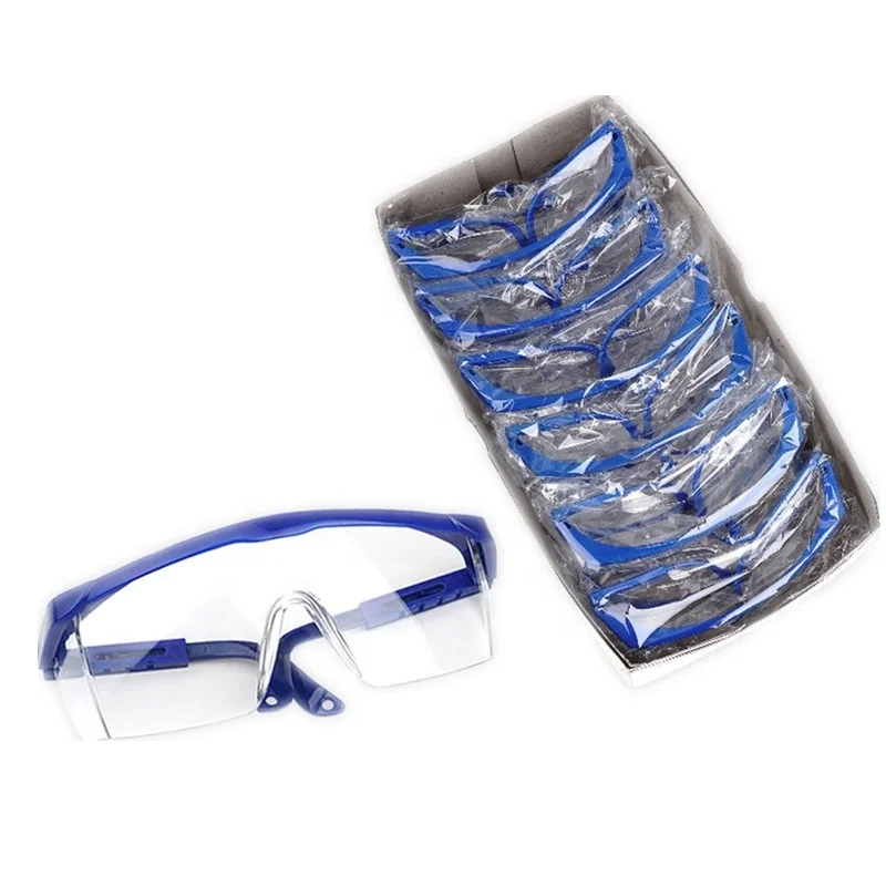 Hot sale free sample pc lens adjustable frame wraparound type safety googles safety glasses