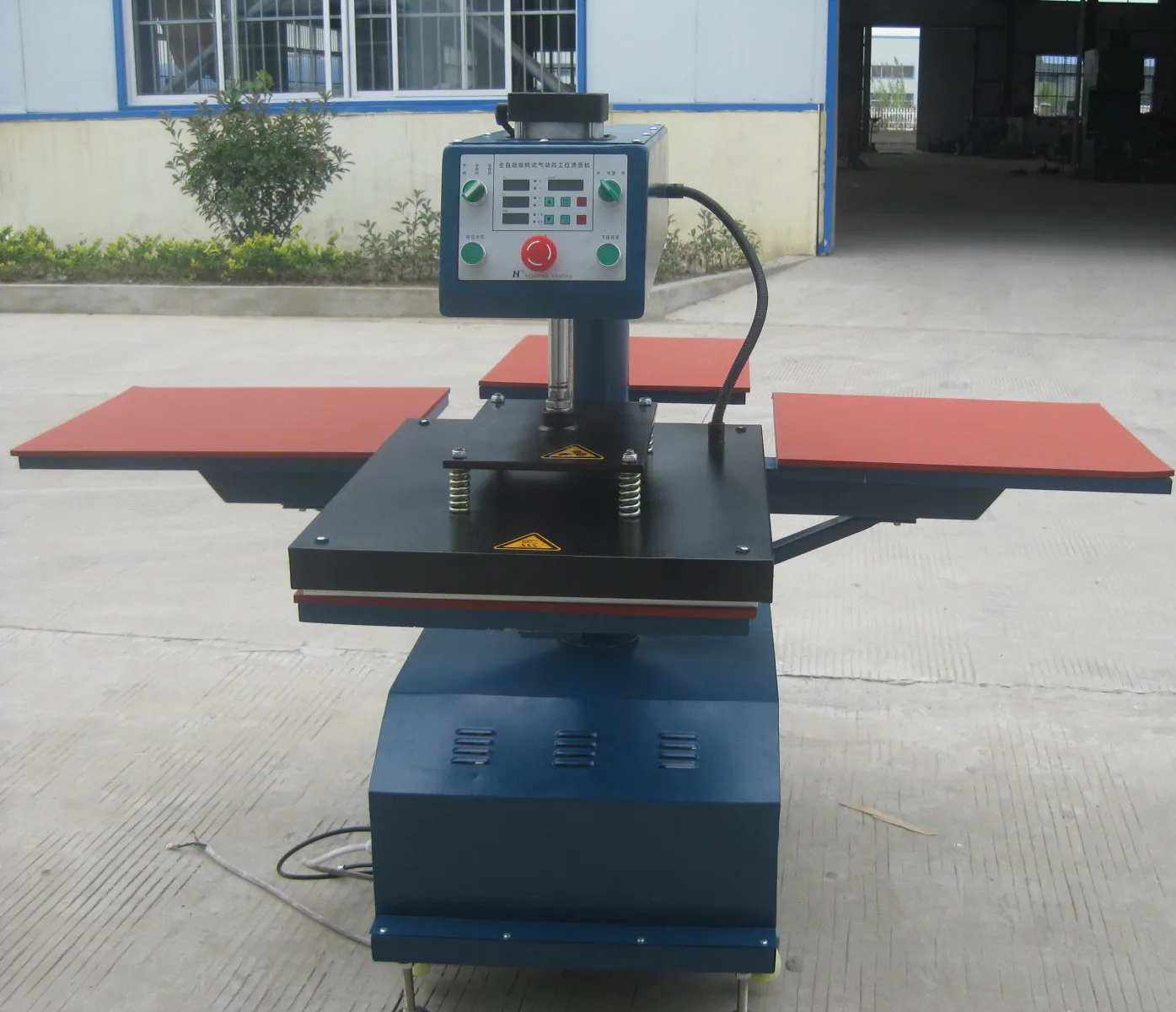 Best Anhui pneumatic 4 stations heat press machine