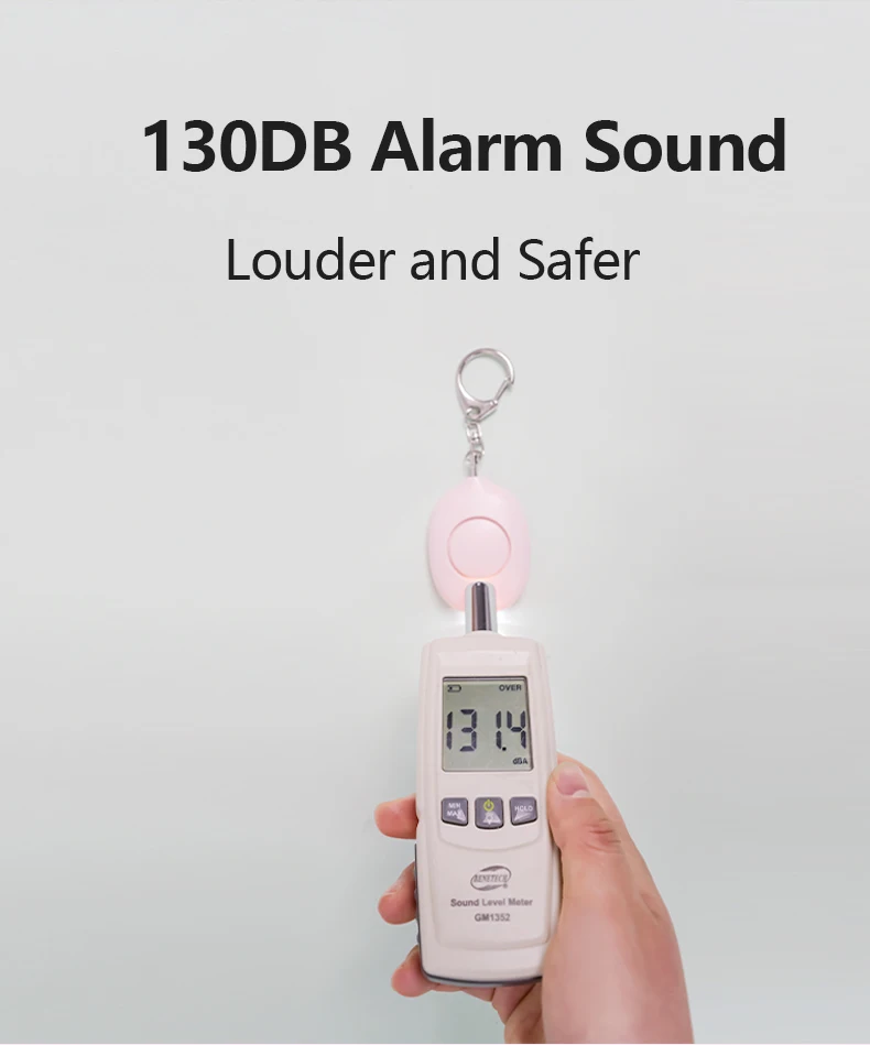 Противоугонная Мини-сигнализация для самообороны со светодиодным фонариком