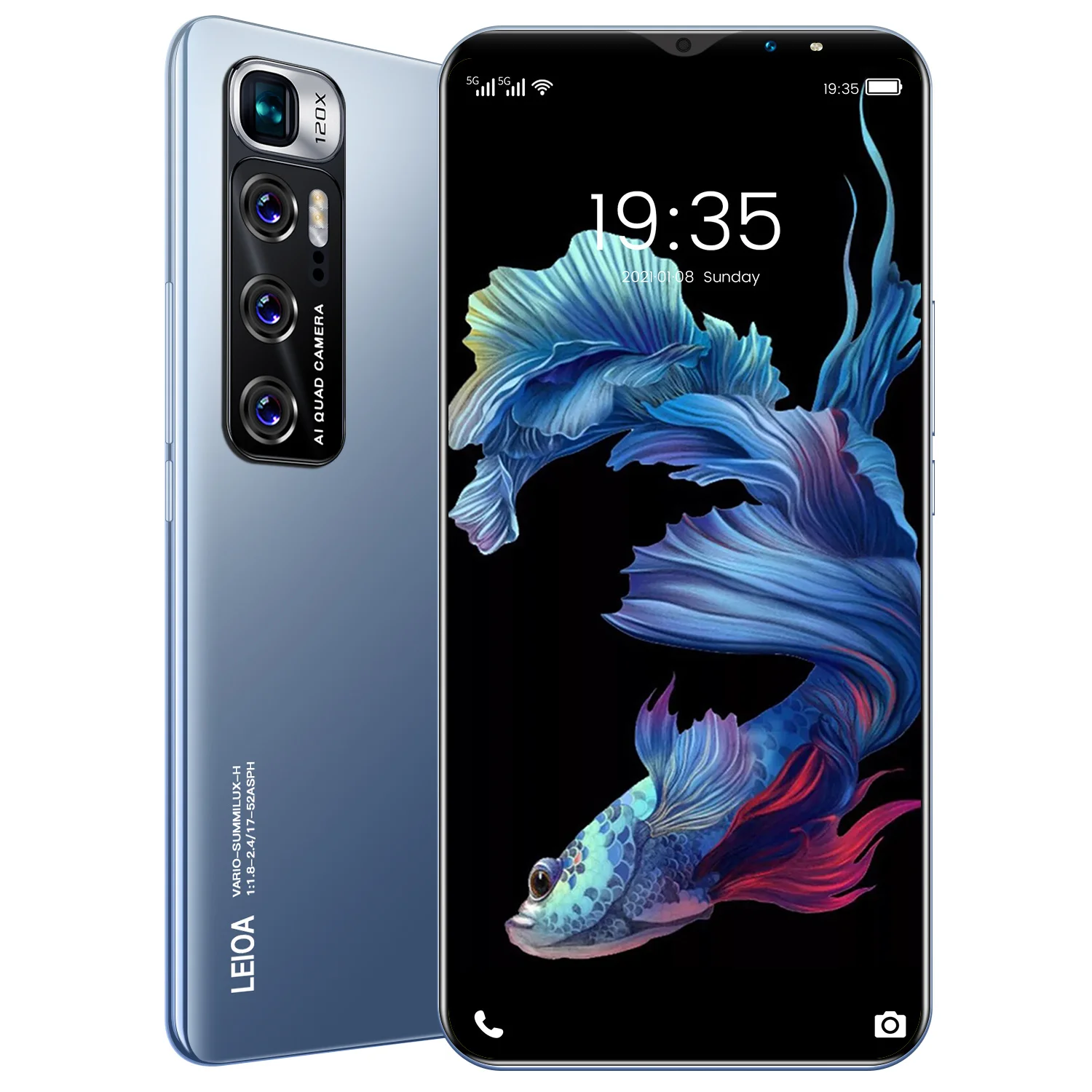 Глобальная версия 6 1 inch M10 Plus смартфон 12 Гб + 512 полный экран мобильного на палец для телефона/Уход за кожей лица Разблокируйте телефон Android 10
