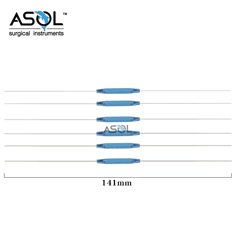 Professional 6 pieces set of bowman lacrimal probe stainless steel surgical instruments