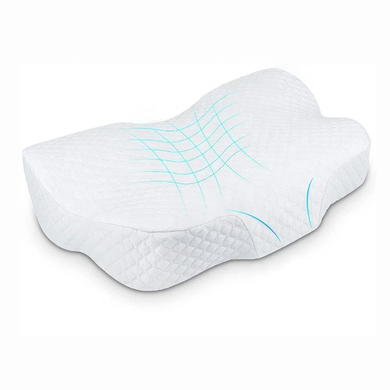 Popular Pillow Type Factory Wholesale Ergonomic Soothing Support Neck Odorless profile Neck pain relief Memory foam pillow
