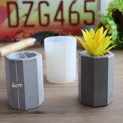 DIY Silicone Custom Small Desk Garden Flower Pot Cement Concrete Vase Planter Molds flower pot molds For silicone molds