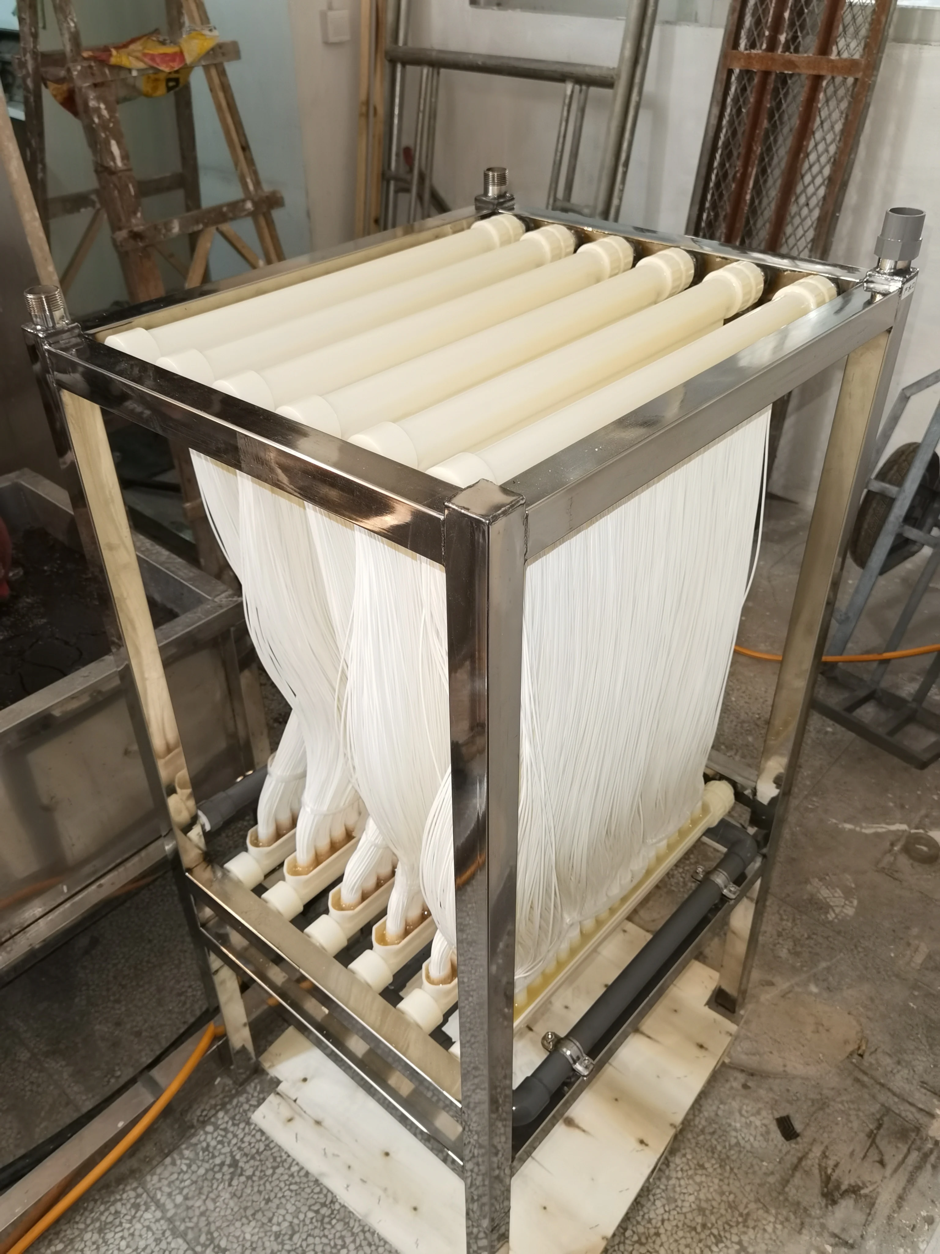 MBR reinforced PVDF hollow fiber membrane For sewage