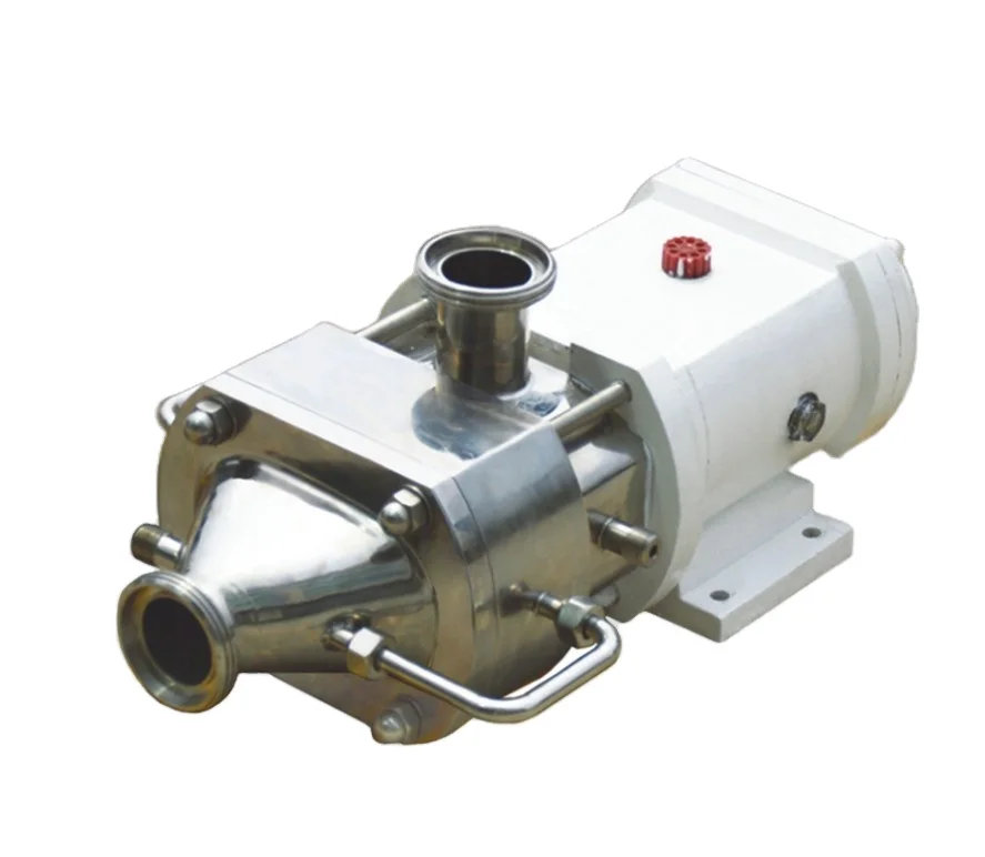 
BOAO Sanitary SS304 SS316L Jacket Double screw pump for high viscosity liquid High Pressure self priming pump 