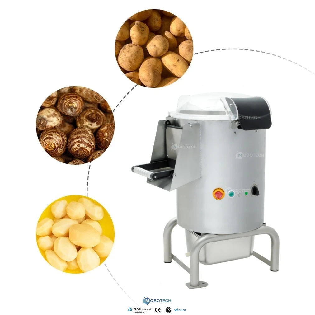 Commercial Potato Peeler Machine 70-260KG/H Automatic Stainless Steel Vegetable Fruit Potato Peeling Machine