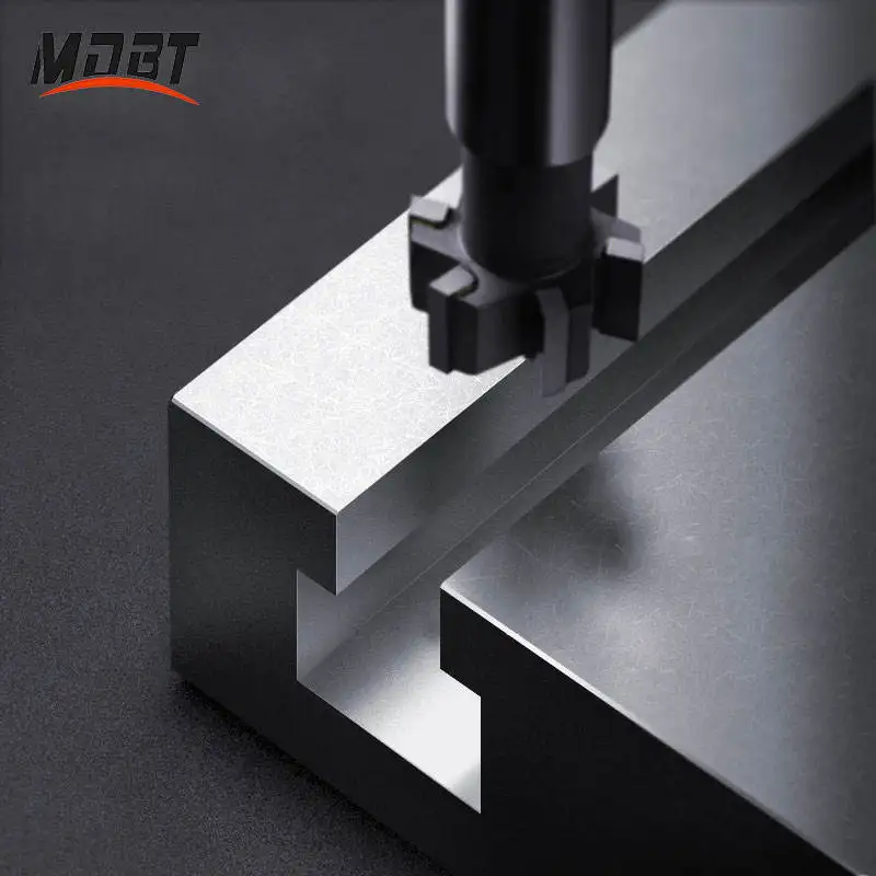 T-Slot Straight Shank Carbide End Mill Welding Tungsten Steel Side Milling Cutter For Metal