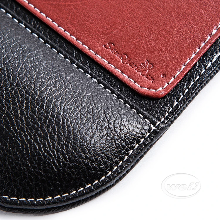 New mouse pad wholesale computer desk pad wrist keyboard pad office simple and dirty solid color leather wrist rest