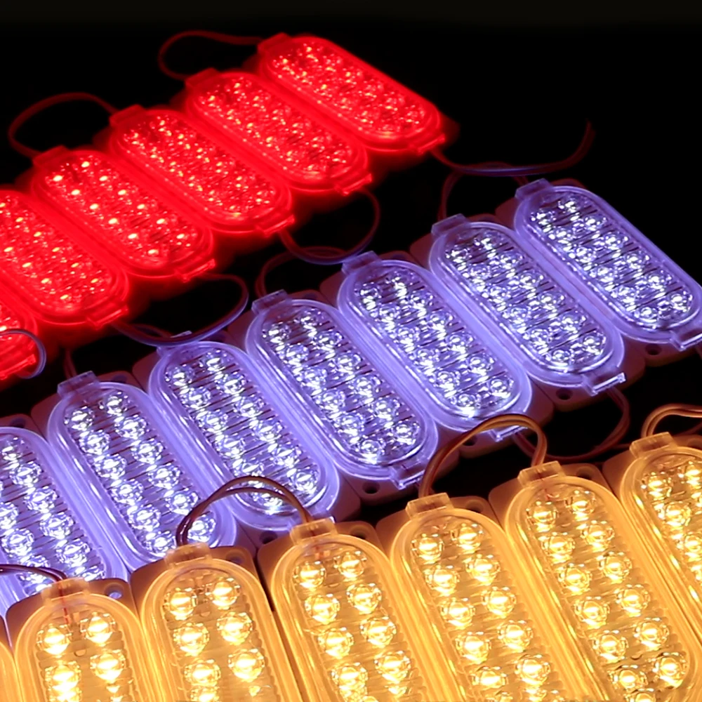 Fashion DC12V 2W double row two line led automotive vehicles motorbike accessories chip modules light