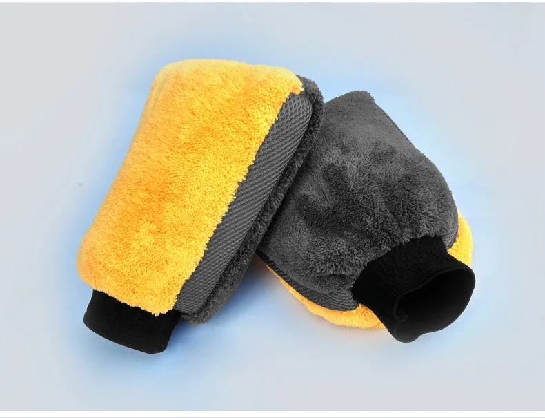 
BONNO Car Wash Gloves Fine Plush Waterproof Coral Velvet Gloves Car Wash Thick Wipe Cloth Multi-function Car Wash Tool 26 * 19cm 