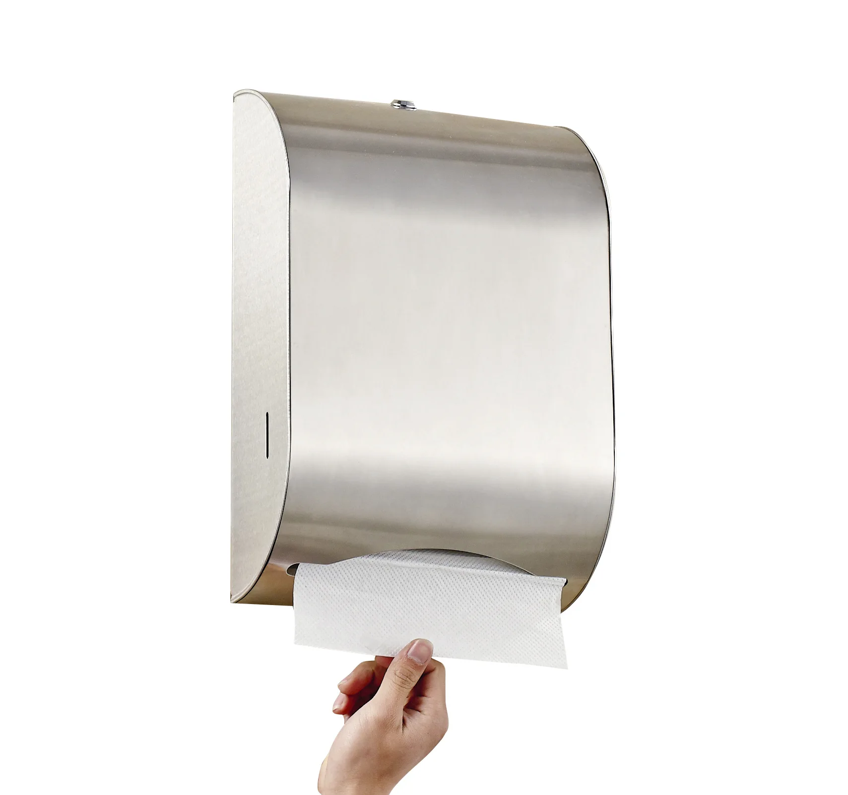 Kitchen toilet Bathroom stainless steel tissue box Wall mounted manual hand towel napkin paper towel dispenser